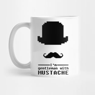 mustache 8bit Mug